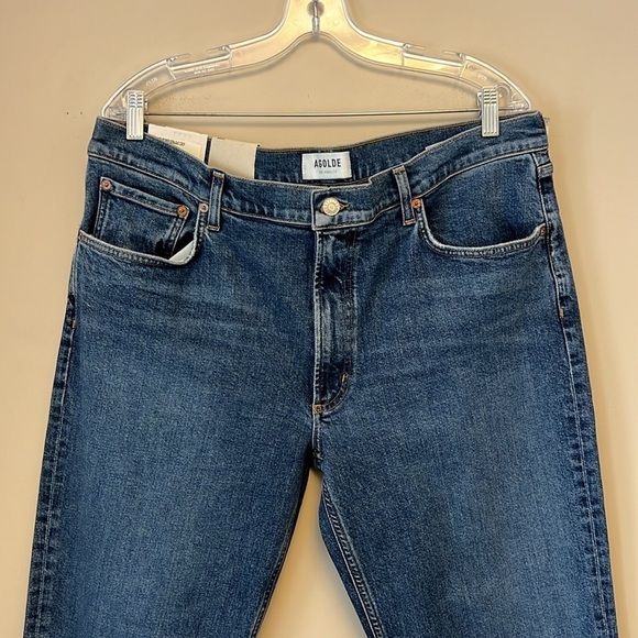 NWT Aritzia AGOLDE Kye Mid Rise Straight Crop in Mirage size 33 - Picture 6 of 14